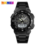 SKMEI Men Watch Fashion Quartz Sports Watches Stainless Steel Mens Watches Top Brand Luxury Business Waterproof Wrist Watch Men