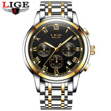 2018 New Watches Men Luxury Brand LIGE Chronograph Men Sports Watches Waterproof Full Steel Quartz Men's Watch Relogio Masculino