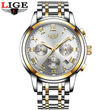 2018 New Watches Men Luxury Brand LIGE Chronograph Men Sports Watches Waterproof Full Steel Quartz Men's Watch Relogio Masculino