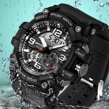 SANDA 759 Sports Men's Watches Top Brand Luxury Military Quartz Watch Men Waterproof S Shock Wristwatches relogio masculino 2019