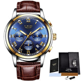 LIGE Watches Men Sports Waterproof Date Analogue Quartz Men's Watches Chronograph Business Watches For Men Relogio Masculino+Box