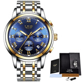 LIGE Watches Men Sports Waterproof Date Analogue Quartz Men's Watches Chronograph Business Watches For Men Relogio Masculino+Box