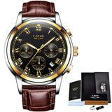 LIGE Watches Men Sports Waterproof Date Analogue Quartz Men's Watches Chronograph Business Watches For Men Relogio Masculino+Box