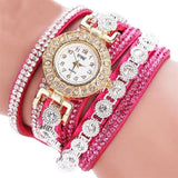 New Brand CCQ Bracelet Watches Fashion Casual Analog Quartz Women Rhinestone Watch Bracelet Watch Gift Relogio Feminino Clock #W