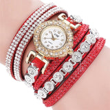 New Brand CCQ Bracelet Watches Fashion Casual Analog Quartz Women Rhinestone Watch Bracelet Watch Gift Relogio Feminino Clock #W