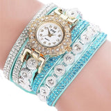 New Brand CCQ Bracelet Watches Fashion Casual Analog Quartz Women Rhinestone Watch Bracelet Watch Gift Relogio Feminino Clock #W