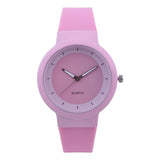 Woman Fashion Silicone Band Analog Quartz Round Wrist Watch Watches Rhinestone quartz watch relogio feminino the women wrist A40