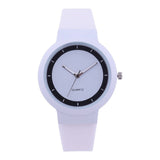 Woman Fashion Silicone Band Analog Quartz Round Wrist Watch Watches Rhinestone quartz watch relogio feminino the women wrist A40