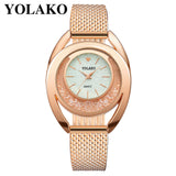 YOLAKO Women  Watches Bracelet New Quartz Clock Ladies Wristwatches Relogio Feminino Diamond Reloj Mujer Hot montre femme 533