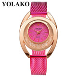 YOLAKO Women  Watches Bracelet New Quartz Clock Ladies Wristwatches Relogio Feminino Diamond Reloj Mujer Hot montre femme 533