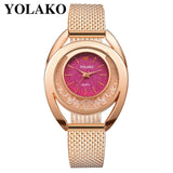 YOLAKO Women  Watches Bracelet New Quartz Clock Ladies Wristwatches Relogio Feminino Diamond Reloj Mujer Hot montre femme 533