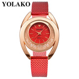 YOLAKO Women  Watches Bracelet New Quartz Clock Ladies Wristwatches Relogio Feminino Diamond Reloj Mujer Hot montre femme 533