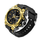 2019 Sanda Men's Watches Black Sports Watch LED Digital 3ATM Waterproof Military Watches S Shock Male Clock relogios masculino