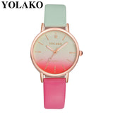 YOLAKO New Arrival Thin Leather Casual Luxury Woman Watch Ladies Quartz Watch Female Bracelet Women Watches Colok Reloj 533