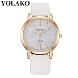 2019 Best Selling Fashion Women Romantic Starry Sky Watch Casual Luxury YOLAKO Brand Leather Rhinestone Watch Relogio Feminino