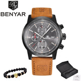 BENYAR Watches Men Luxury Brand Quartz Watch Fashion Chronograph Watch Reloj Hombre Sport Clock Male Hour Relogio Masculino