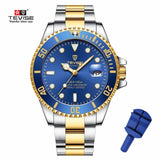 2019 Drop Shipping Tevise Top Brand Men Mechanical Watch Automatic Fashion Luxury Stainless Steel Male Clock Relogio Masculino