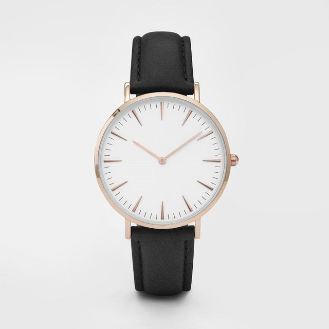 New Fashion Simple Leather Women Watches Ladies Fashion Casual Dress Quartz Watch Female Gift Clock Montre Femme Relojes Mujer