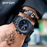 2019 New SANDA 739 Sports Men's Watches Top Brand Luxury Military Quartz Watch Men Waterproof S Shock Clock relogio masculino