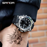 2019 New SANDA 739 Sports Men's Watches Top Brand Luxury Military Quartz Watch Men Waterproof S Shock Clock relogio masculino