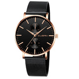 Black 3bar Watch Men relogio feminino montre femme Women'S Watches Ladies Watch With Crystals reloj mujer fashion bayan saat