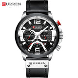 CURREN Watch Mens Watches Top Brand Luxury Men Casual Leather Waterproof Chronograph Men Sport Quartz Clock Relogio Masculino