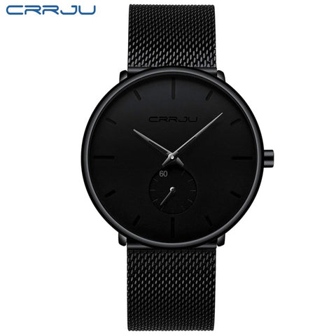 Crrju Watch Women And Men Watch Top Brand Luxury Famous Dress Fashion Watches Unisex Ultra Thin Wristwatch Relojes Para Hombre