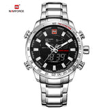 NAVIFORCE Mens Watch Quartz Analog  Luxury Fashion Sport Wristwatch Waterproof Stainless Male Watches Clock Relogio Masculino