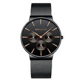 MEGALITH Mens Watches Top Brand Luxury Waterproof Wrist Watch Ultra Thin Date Quartz Watch For Men Sports Clock Erkek Kol Saati