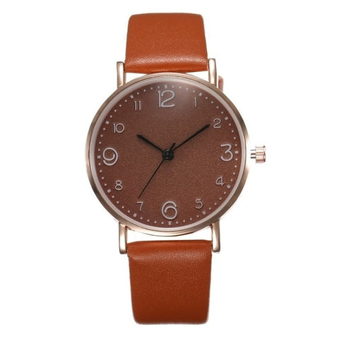 Top Style Fashion Women's Luxury Leather Band Analog Quartz WristWatch Golden Ladies Watch Women Dress Reloj Mujer Black Clock