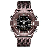 2019 NAVIFORCE Analog Digital Watches Men Luxury Brand Stainless Steel Sports Men's Watches Digital Waterproof Man Watch Sport