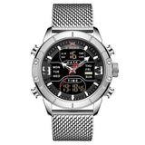 2019 NAVIFORCE Analog Digital Watches Men Luxury Brand Stainless Steel Sports Men's Watches Digital Waterproof Man Watch Sport