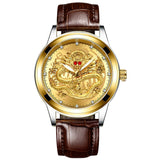 Fashion Men Watch Golden Mens Watches Top Brand Luxury Waterproof Full Steel Quartz Dragon Clock Male 2019 Relogio Masculino