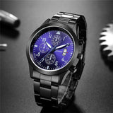 2019 Geneva Fashion Simple Men Watch Stainless Steel Strap Business High Quality Mens Clock Quartz Wrist Watches reloj hombre