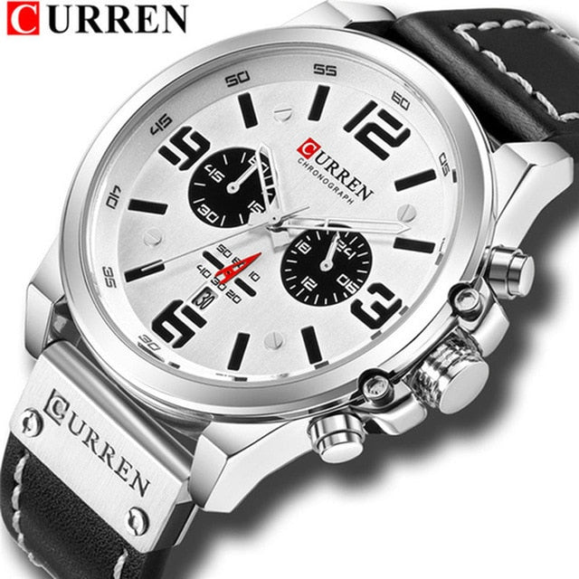 Top Brand Luxury CURREN 8314 Fashion Leather Strap Quartz Men Watches Casual Date Business Male Wristwatches Clock Montre Homme