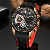 2019New LIGE Silicone Strap Men Watches Fashion Top Brand luxury Business Luminous Quartz Watch Men Casual Waterproof Date Clock