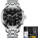 2019 New Watches Men Luxury Brand LIGE Chronograph Men Sports Watches Waterproof Full Steel Quartz Men's Watch Relogio Masculino