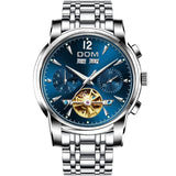 DOM Mechanical Watch Men Wrist Automatic Retro Watches Men Waterproof Black Full-Steel Watch Clock Montre Homme M-75BK-1MW