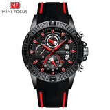 MINIFOCUS Sport Wrist Watch Men Luxury Waterproof Relogio Masculino Fashion Brand Military Men's Wristwatch Quartz Silicone Blue